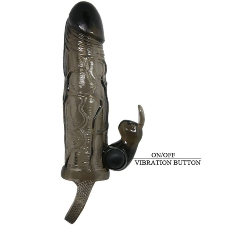 brave-man-funda-realistica-pene-con-rabbit-16.5-cm-negro-5