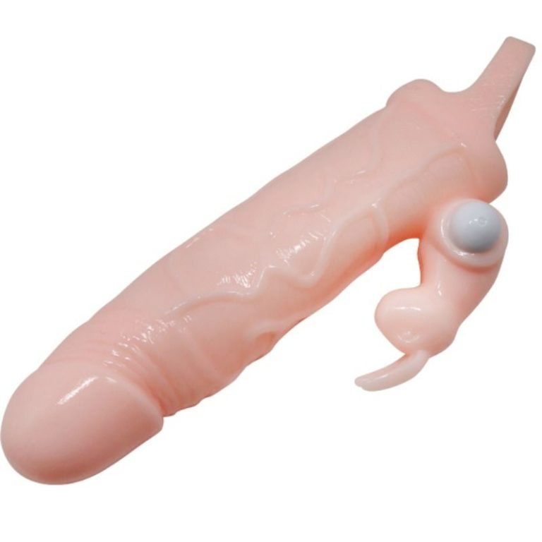 brave-man-funda-pene-con-rabbit-vibrador-16.5-cm-natural-2