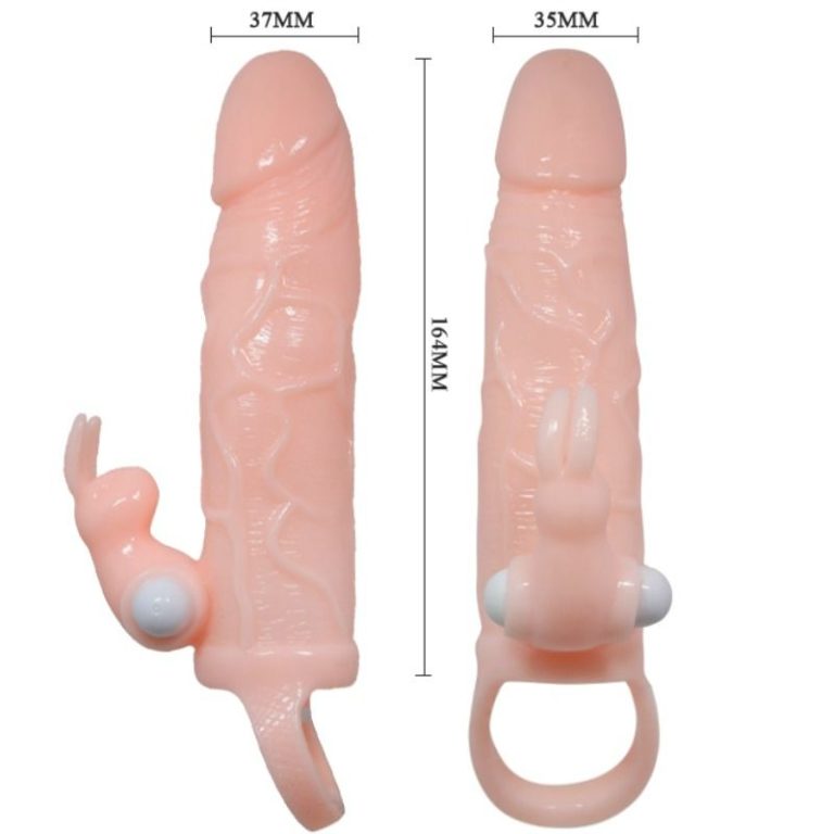 brave-man-funda-pene-con-rabbit-vibrador-16.5-cm-natural-4