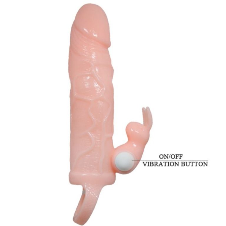 brave-man-funda-pene-con-rabbit-vibrador-16.5-cm-natural-5