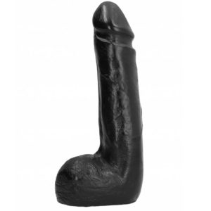 all-black-dildo-realistico-negro-suave-20-cm-0