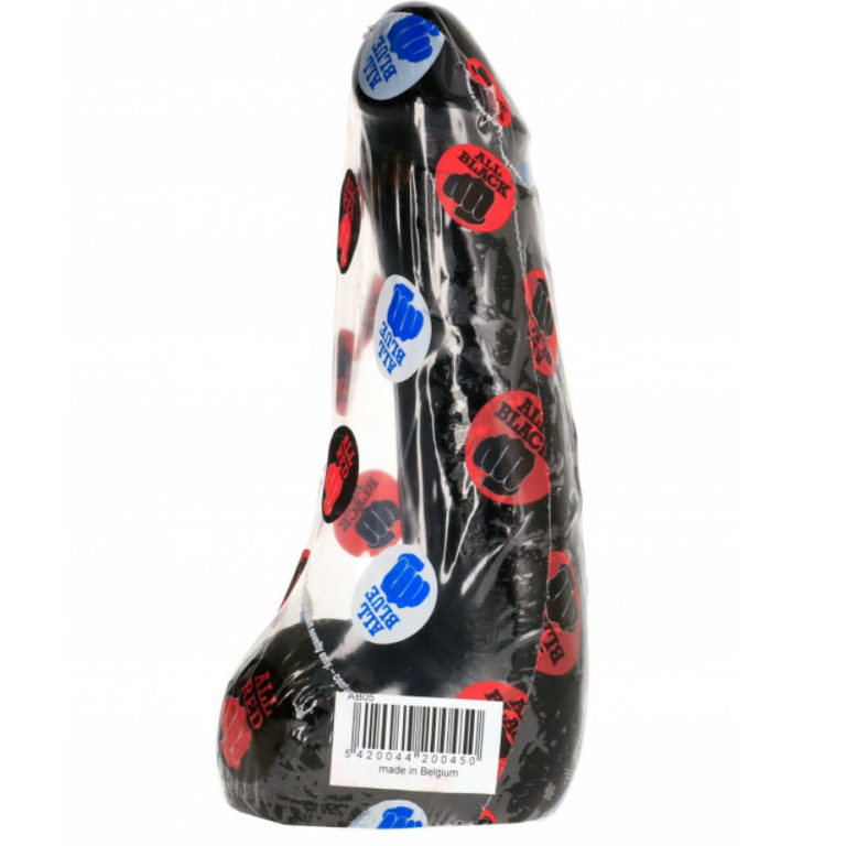 all-black-dildo-realistico-negro-suave-20-cm-1