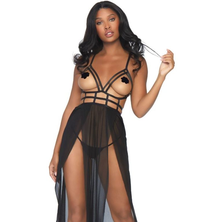 leg-avenue-vestido-con-busto-de-tirantes-s/m-1