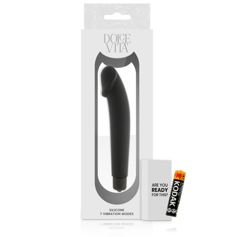 dolce-vita--realistic-vibrador-silicona-negro-1