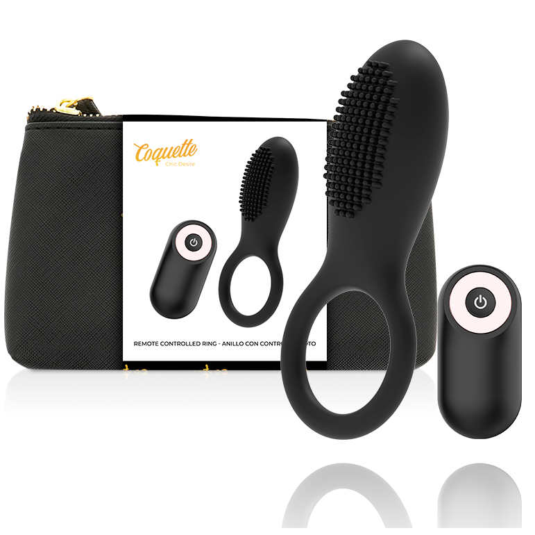 coquette-anillo-vibrador-control-remoto-recargable-negro-/-gold-0