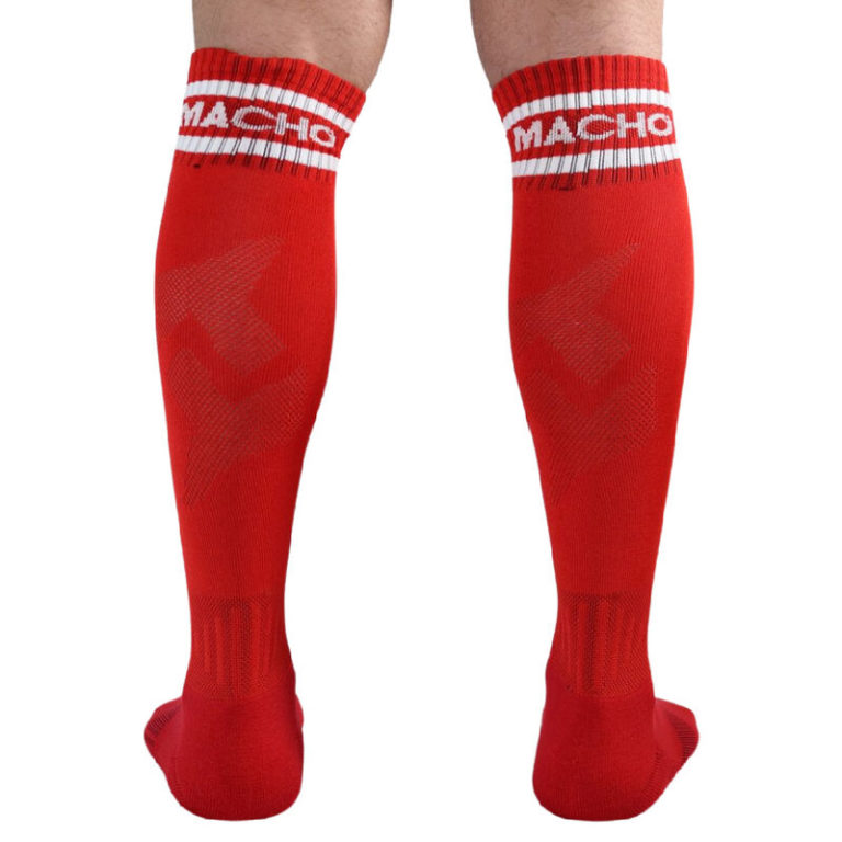 macho-calcetines-largos-talla-unica-rojo-2