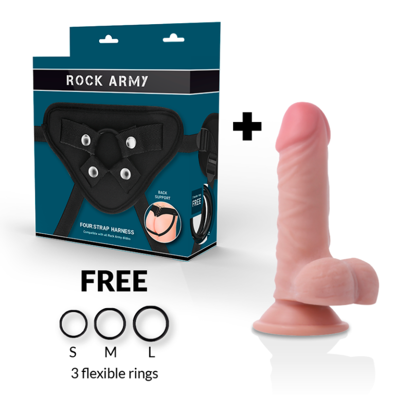 rockarmy-arnes-+-dual-density-panzer-dildo-realista-17cm-1