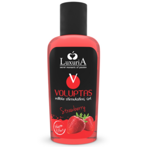 intimateline-luxuria---voluptas-gel-masaje-comestible-efecto-calor---fresa-100-ml-0