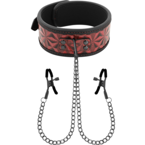 begme---red-edition-collar-con-cadenas-y-pinzas-pezones-con-forro-de-neopreno-0