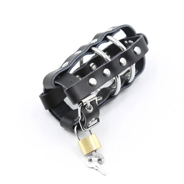 ohmama-fetish---funda-piel-con-anillas-metalicas-y-candado-2
