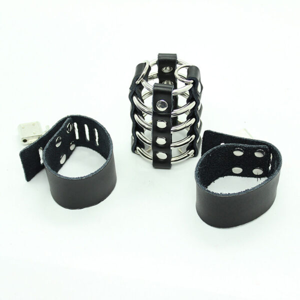 ohmama-fetish---jaula-pene-con-anillas-metalicas-y-correas-piel-4
