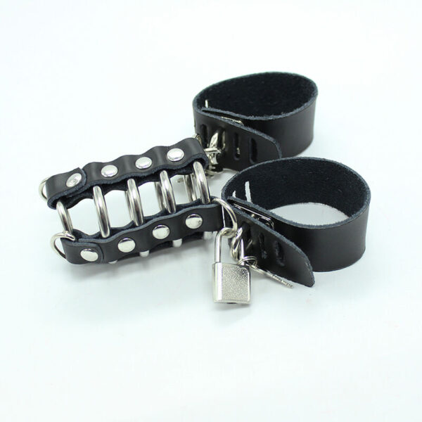 ohmama-fetish---jaula-pene-con-anillas-metalicas-y-correas-piel-2