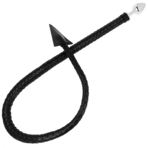 ohmama-fetish---cola-de-diablo-plug-anal-cuero-y-metal-7-cm-0