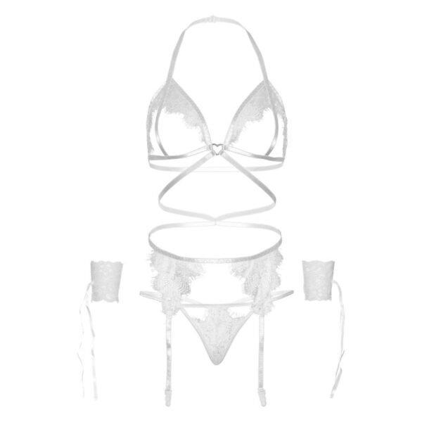 leg-avenue---set-cuatro-piezas-sujetador,-liguero,-tanga-y-puÑos-talla-unica---blanco-4