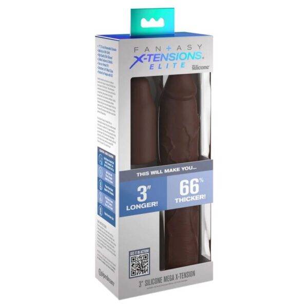 fantasy-x--tensions---pipedreams-sleeve-22,86-cm-+-7,62-cm-plug-brown-2