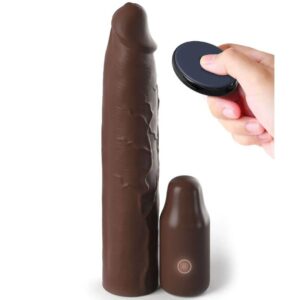 fantasy-x--tensions---pipedreams-sleeve-22,86-cm-+-7,62-cm-plug-remote-brown-0