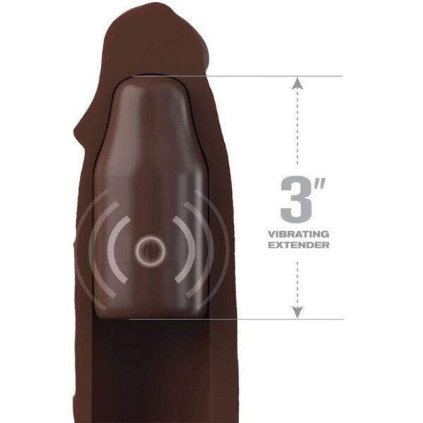fantasy-x--tensions---pipedreams-sleeve-22,86-cm-+-7,62-cm-plug-remote-brown-2