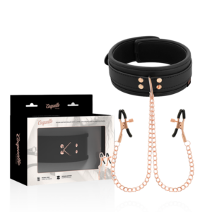coquette-chic-desire---fantasy-collar-con-pinzas-pezones-con-forro-de-neopreno-0