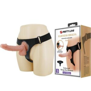 pretty-love---harness-briefs-arnÉs-universal-con-dildo-kevin-19-cm-natural-0