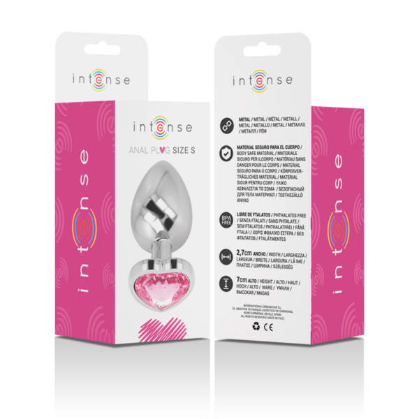 intense---plug-anal-metal-aluminio-corazÓn-rosa-talla-s-5
