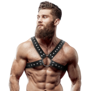 fetish-submissive-attitude---arnÉs-ecopiel-pecho-cruzado-con-tachuelas-hombre-0