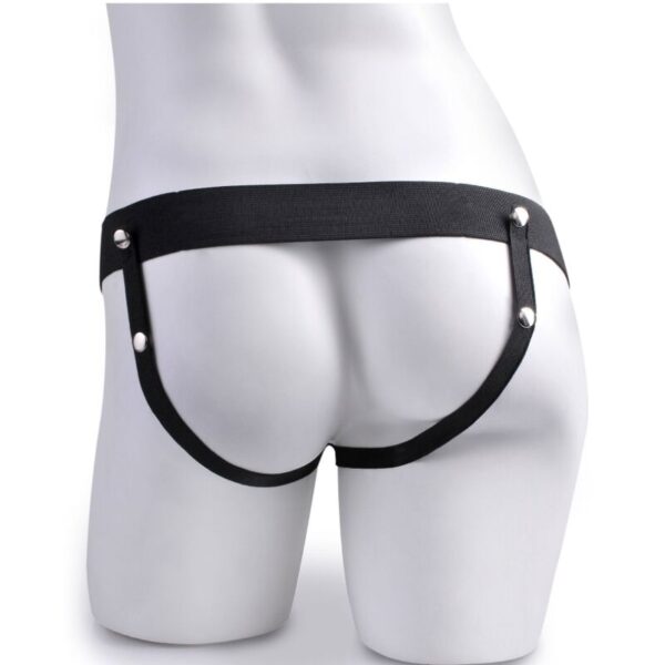 fetish-fantasy-series---arnes-ajustable-control-remoto-pene-realistico-con-testiculos-recargable-y-vibrador-15-cm-4