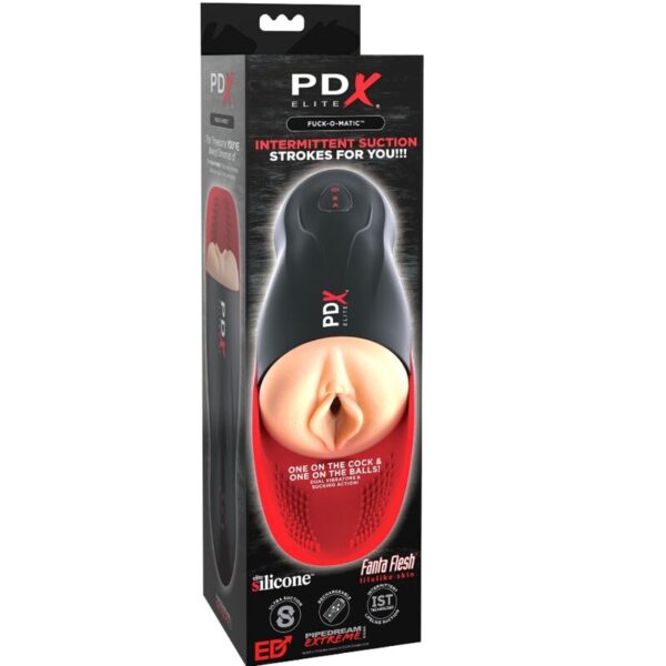 pdx-elite---masturbador-stroker-fuck-o-matic-vagina-doble-vibracion-pene-&-testiculos-2
