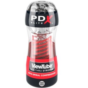 pdx-elite---masturbador-stroker-viewtube-2-compresion-espiral-transparente-0