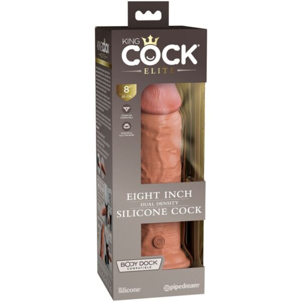 king-cock---elite-dildo-realistico-silicona-20.3-cm-caramelo-4