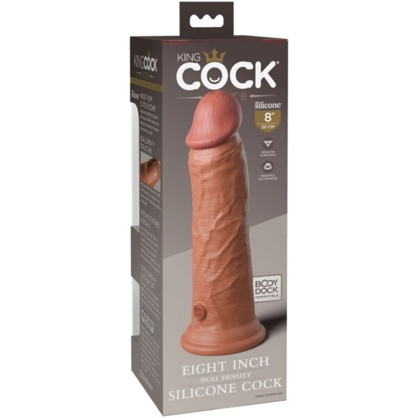 king-cock---elite-dildo-realistico-silicona-20.3-cm-caramelo-5
