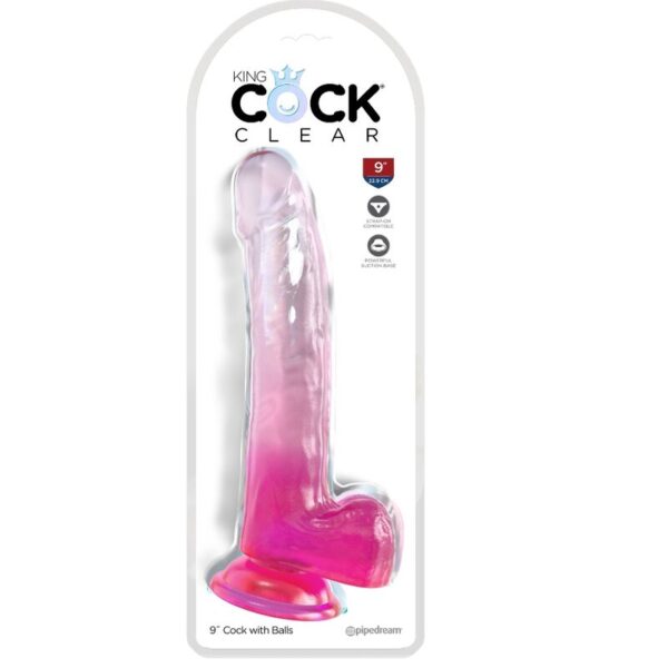 king-cock---clear-dildo-con-testiculos-20.3-cm-rosa-1