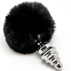 alive---anal-pleasure-plug-espiral-metal-pompon-negro-talla-m-0