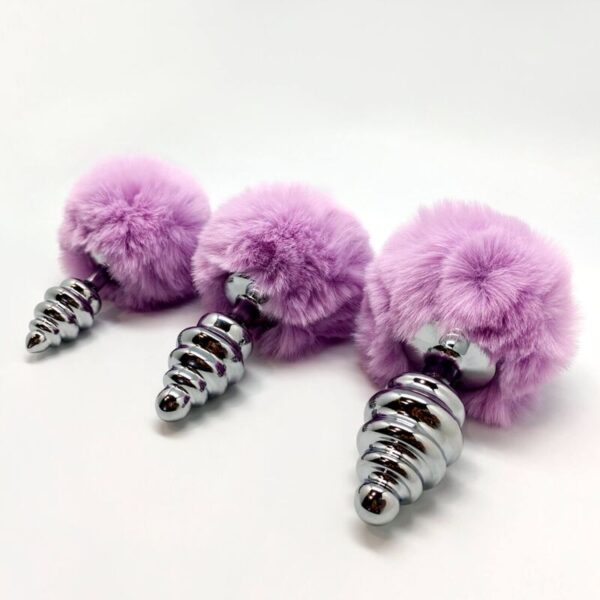 alive---anal-pleasure-plug-espiral-metal-pompon-violeta-talla-s-2