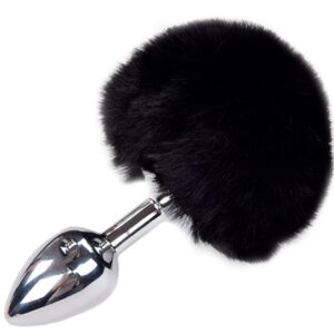 alive---anal-pleasure-plug-liso-metal-pompon-negro-talla-m-0