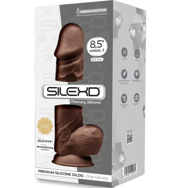 silexd---modelo-1-pene-realÍstico-silicona-premium-silexpan-marrÓn-21.5-cm-2