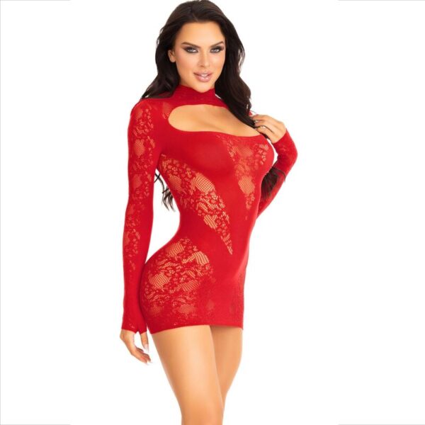 leg-avenue---mini-vestido-de-encaje-con-manga-larga-rojo-1