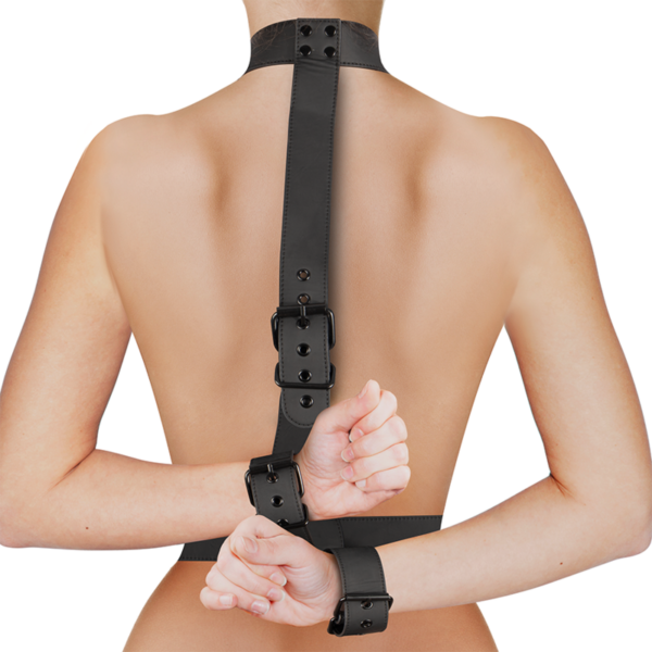 fetish-submissive-bondage---conjunto-de-sujeciÓn-para-el-cuerpo-de-cuello-y-muÑequeras-2