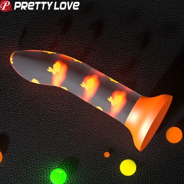 pretty-love---magical-nightfall-dildo-sin-vibraciÓn-luminoso-naranja-2