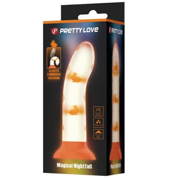 pretty-love---magical-nightfall-dildo-sin-vibraciÓn-luminoso-naranja-3
