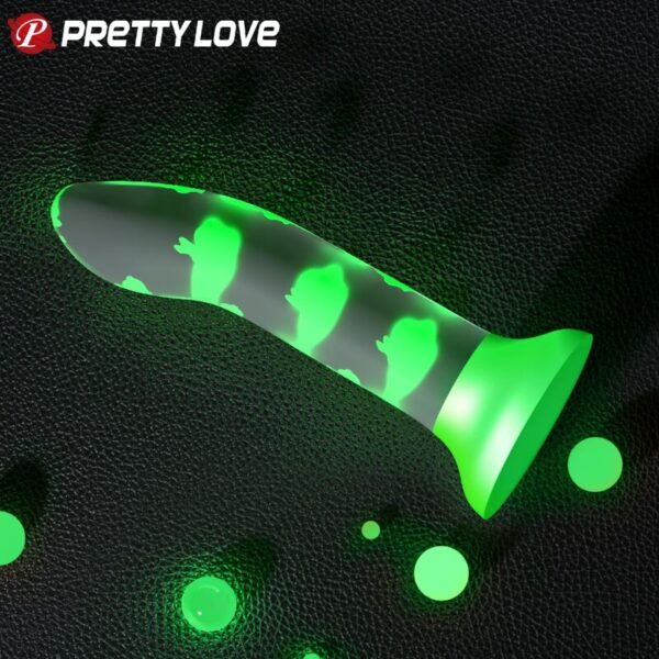 pretty-love---magical-nightfall-dildo-sin-vibraciÓn-luminoso-verde-2