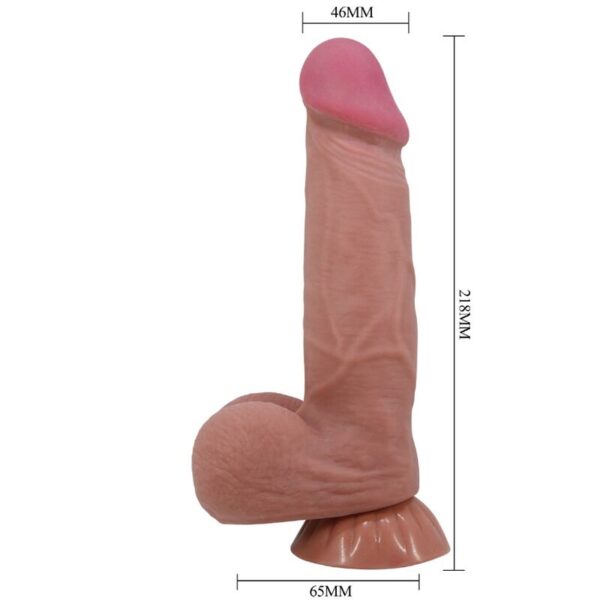 pretty-love---sliding-skin-series-dildo-realÍstico-con-ventosa-piel-deslizante-moreno-21.8-cm-5