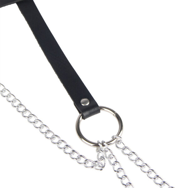 subblime---cinturon-de-cadenas-anillas-cuero-negro-talla-Única-4