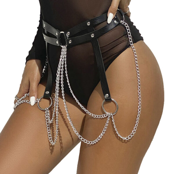 subblime---cinturon-de-cadenas-anillas-cuero-negro-talla-Única-1