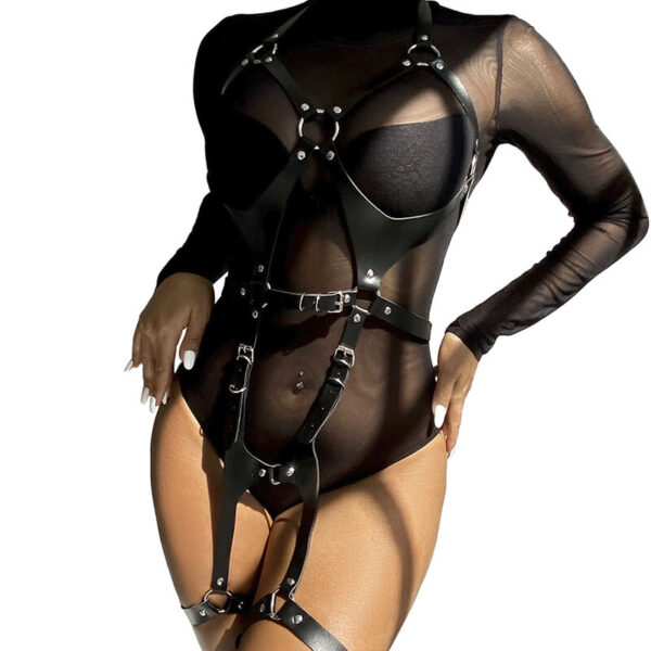 subblime---arnÉs-cuerpo-entero-con-hebillas-cuero-negro-talla-Única-1