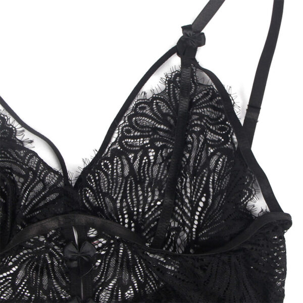 subblime---babydoll-con-tirantes-ajustables-de-encaje-negro-s/m-7