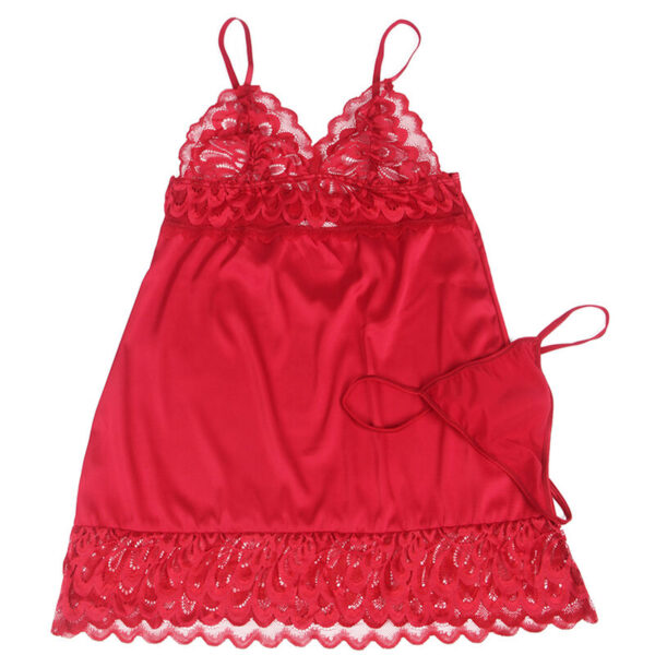 subblime---babydoll-satinado-con-encaje-rojo-l/xl-5