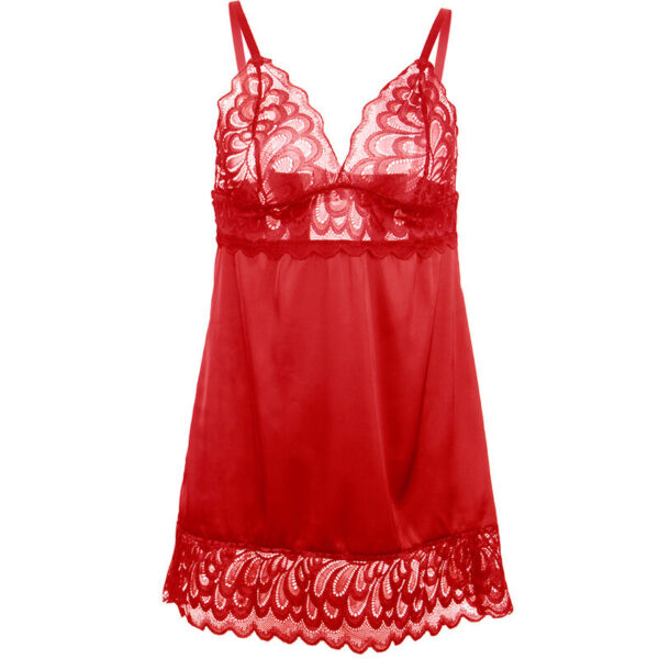 subblime---babydoll-satinado-con-encaje-rojo-l/xl-3