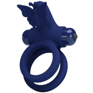 pretty-love---jamele-doble-anillo-con-vibraciÓn-&-estimulador-mariposa-azul-0