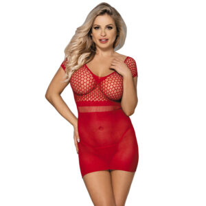 subblime---951924-vestido-de-rejilla-crochÉ-corto-rojo-talla-Única-0