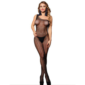 subblime---952037-bodystocking-de-rejilla-de-un-hombro-con-diamantes-negro-talla-Única-0